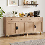 Garvee Gabinete De Madera Buffet Sideboard Amplio Duradero Para Salones Elegante Madera