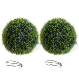 Garvee Bola Topiaria Artificial Cedro 63 cm - PE Mejorado, Duradera, Realista - Jardín y Boda, 2PCS con Cadenas y Bridas - Cedro