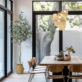 Garvee Árbol Artificial de Eucalipto Realista 122/152/183 cm, Material Seda, Maceta PP con Cemento, Decorativo para Hogar y Oficina - 6 Ft With Backet