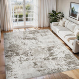 Garvee Teppich Moderno Abstracto Antideslizante Beige 240x340 cm Para Salón Y Dormitorio - Beige