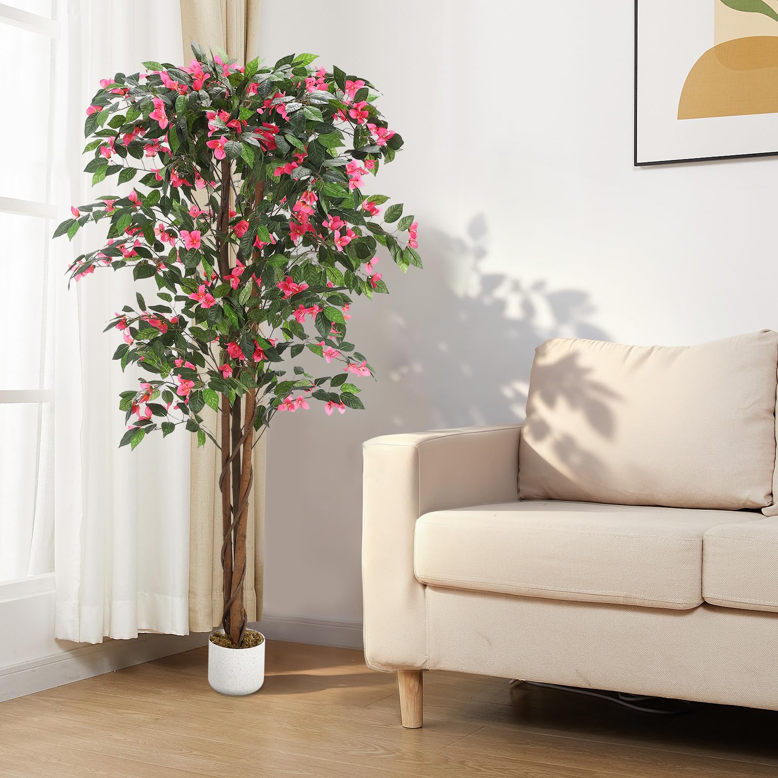 Árbol artificial de buganvilla Garvee de 180 cm