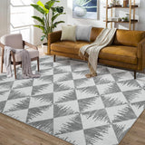 Garvee Teppich Wohnzimmer 120x170cm antideslizante lavable polipropileno resistente gris salon dormitorio - Gris