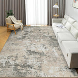Garvee Alfombra Moderna Abstracta 120x170cm Lavable Antideslizante TPR Para Salón Dormitorio Comedor Pasillo Cocina Neutro - Amarillo & Gris