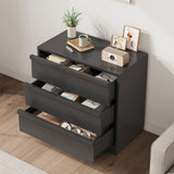 Garvee Mesa Auxiliar Gran Capacidad De Almacenamiento Para Comedor Y Dormitorio, Diseño Moderno, Compacto, Seguro, Multifuncional, Madera, Color Natural - Negro