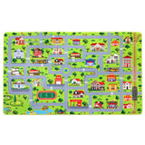 Garvee Tappeto Antiscivolo Per Bambini Con Schiuma Memory, Tessuto Vellutato, 100x160 cm, Grigio, Stanza Giochi - Calle Gris