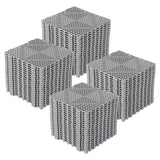 Garvee 100 Baldosas Interconectables 30x30cm, PVC Suave Antideslizante con Drenaje, Modular y Resistente, Color Gris, para Cocina, Baño, Patio y Gimnasio