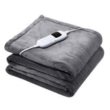 Garvee Manta Eléctrica De Franela Doble Cara 180x130cm 120W Para Sofá Y Dormitorio Color Gris