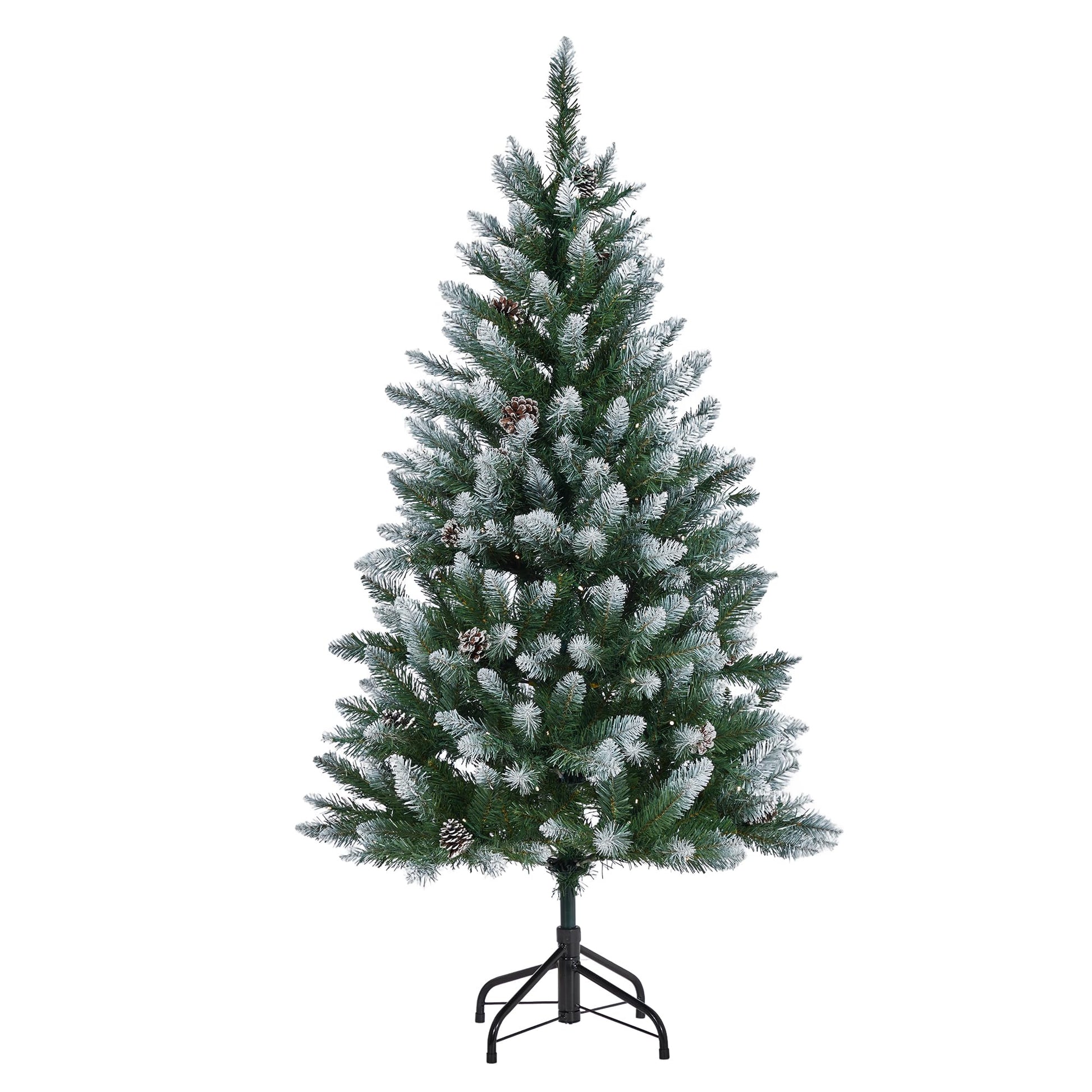Garvee Árbol de Navidad Artificial con Iluminación LED, Realista, Materiales PVC y PE, 135-270 cm, Decoración para Interior y Exterior