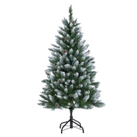 Garvee Árbol de Navidad Artificial con Iluminación LED, Realista, Materiales PVC y PE, 135-270 cm, Decoración para Interior y Exterior