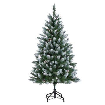 Garvee Árbol de Navidad Artificial con Iluminación LED, Realista, Materiales PVC y PE, 135-270 cm, Decoración para Interior y Exterior