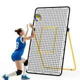 Garvee Red de Rebote para Voleibol 213 x 122 cm, Rebotador Ajustable de Entrenamiento para Jardín y Exterior - Negro & Amarillo