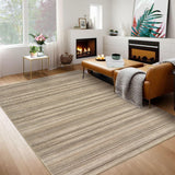 Garvee Teppich Kurzflor braun Garvee 160x230cm waschbar rutschfest wohnzimmer schlafzimmer esszimmer 1200gsm 100% poliéster 350g felpa perla base lavable plegable - Marrón