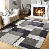 Garvee Tappeto Moderno Lavabile 160x230 cm Marrone Per Soggiorno E Ufficio, Boho Chic Geometrico, Morbido E Antiscivolo, Pet-Friendly - Marrón