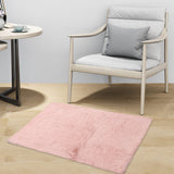 Garvee Alfombra Pequeña para Dormitorio 2x3 Antideslizante Peluda Suave Piel Sintética Entrada Habitación Infantil - Rosa