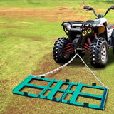 Garvee Nivelador de Terreno Drive Drag 2.4 m con Cadena de 1.8 m Acero Resistente Ajustable Compatible con ATV UTV Tractor Verde - Verde