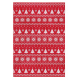 Garvee Boho felpudo acento entrada pelo bajo antideslizante Garvee entrada cocina sala estar 80x150cm 1050gsm 100% poliéster defu rong base lavable plegable - Rojo