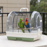 Garvee Transportadora De Jaula Para Pájaros Portátil Con 2 Perchas Y 2 Comederos Metal Resistente Para Periquitos Y Cotorritas