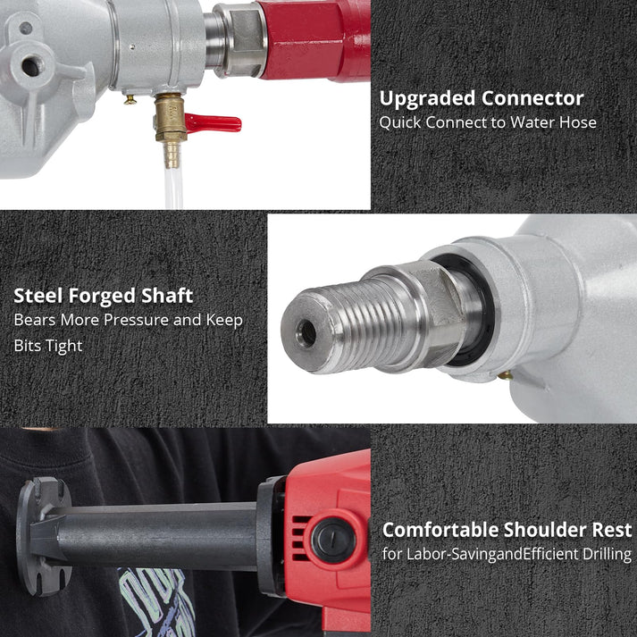Taladradora núcleo construcción robusta acero inoxidable