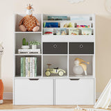 Garvee Estantería infantil organizador de juguetes con cajones y cubículos, madera ecológica para aula y habitación, 121.41cm
