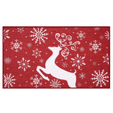 Garvee Alfombrilla decorativa navideña antideslizante para entrada interior y exterior, 40x60cm
