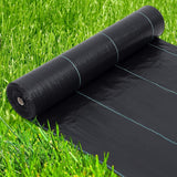 Garvee Malla Antihierbas de 1.2 x 76m (4x250ft), Tela Paisajística de 5oz Resistente, Geotextil para Control de Maleza con Alta Permeabilidad, Estabilización de Suelos y Jardinería, Negro - Negro