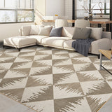 Garvee Alfombra salon 160x230cm beige lavable antideslizante poliéster duradero salon dormitorio - Beige