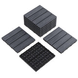 Garvee 9-Pack 12x12 Composite Wood Deck Tiles (Accessories) Outdoor Patio Garden Grey Waterproof Slip-Resistant - Gris-2