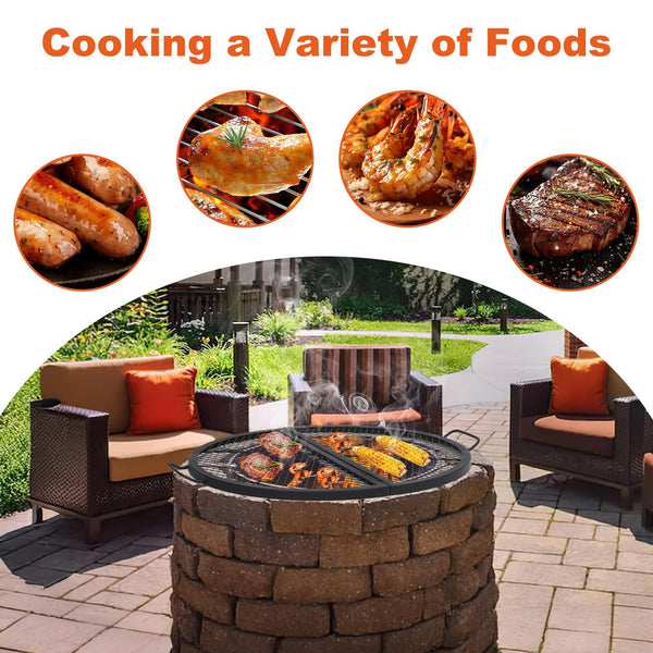 Rejilla para fogata resistente al óxido y altas temperaturas