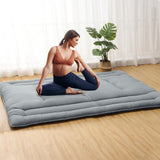 Garvee Colchn Japons De Suelo Plegable Y Enrollable Para Dormitorio, Camping, Viajes, Gris, Tamaos Twin Y Full - Gris Claro