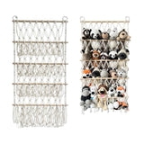 Garvee Almacén Peluches 4 Capas Madera+Algodón 105x52cm Organizador Juguetes Habitación Infantil Blanco Cremoso