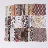 Garvee Tela de Algodón Floral 50PCS, Suave y Duradera, Hecha a Mano, Cuadrados 10x10cm, Ideal para Costura y Manualidades, Material Ecológico