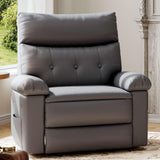 Garvee Butaca Reclinable Clásica de Material Duradero para Momentos de Lectura en Habitación 56cm Negro - Gris