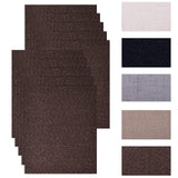 Garvee Parche De Reparación De Lino Autoadhesivo - 10 Unidades - Fácil Aplicación - Duradero - Marrón Beige - Ropa Y Accesorios De Viaje - Marrón café