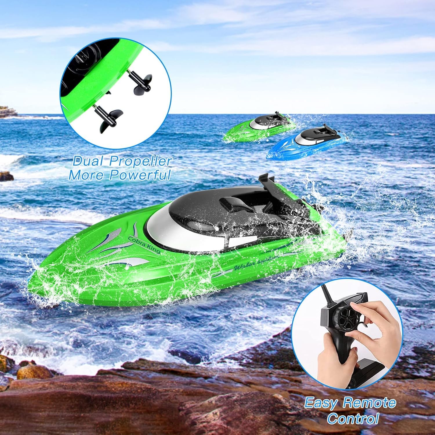 Baterías recargables adicionales para los barcos teledirigidos Garvee