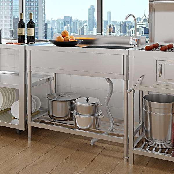 Fregadero independiente instalación sin perforar