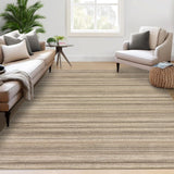 Garvee Teppich Wohnzimmer Garvee 200x290cm kurzflor braun waschbar rutschfest wohnzimmer schlafzimmer 1200gsm 100% poliéster 350g felpa perla base lavable plegable - Marrón