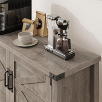 Garvee Consola de mesa Garvee con 2 cajones y estante inferior para entrada, sala de estar, pasillo, 110x30x78CM, estilo ratán gris