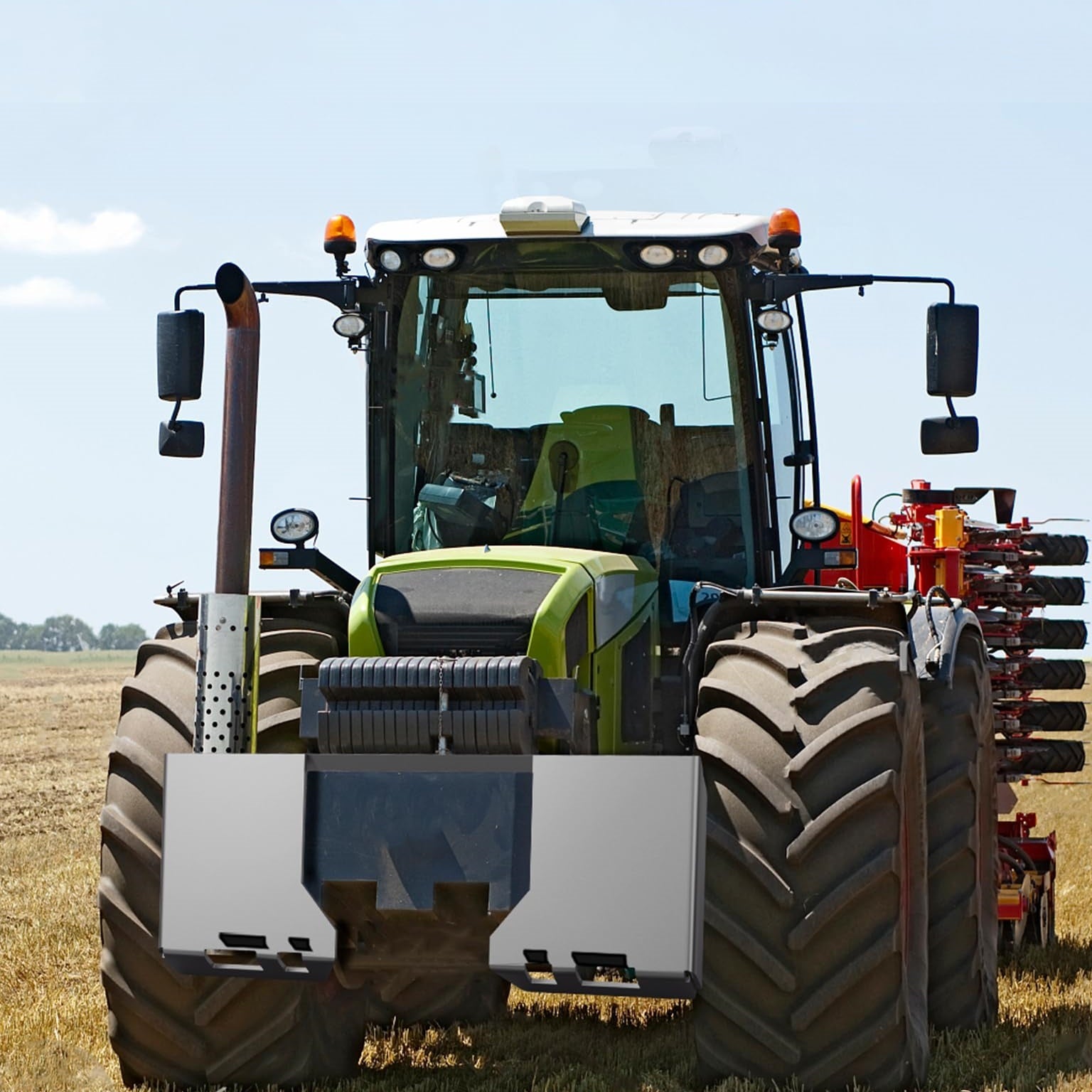 Garvee Placa de Montaje Universal para Skid Steer de Acero Q235B, 0.79cm de Espesor, 116.84x46.99cm, Capacidad 2721.55kg, Antióxido para Construcción