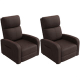 Garvee Juego de 2 Sofás Cama F36-19, Color Marrón, para Sala de Estar - Marrón