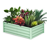 Garvee Jardinera Elevada de Montaje Rápido para Hortalizas en Balcón 180x90x30cm Verde Oliva - Verde Oliva