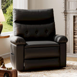 Garvee Sillón de Descanso con Brazos y Respaldo Acolchados para Confort Diario en Salas de Estar 69cm Negro - Negro