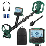 Garvee Detector de Metales Profesional 5.8kHz con 4 Modos y Pantalla LCD, Verde, para Adultos y Principiantes - Verde