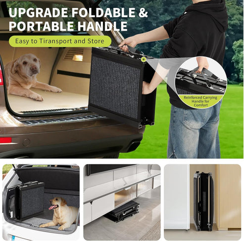 Diseño plegable de 4 secciones para ahorrar espacio
