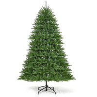 Garvee Árbol de Navidad Artificial con Iluminación LED, Realista y Fácil de Montar, Materiales PVC y PE, 225cm, para Interior y Exterior, Color Verde Clásico