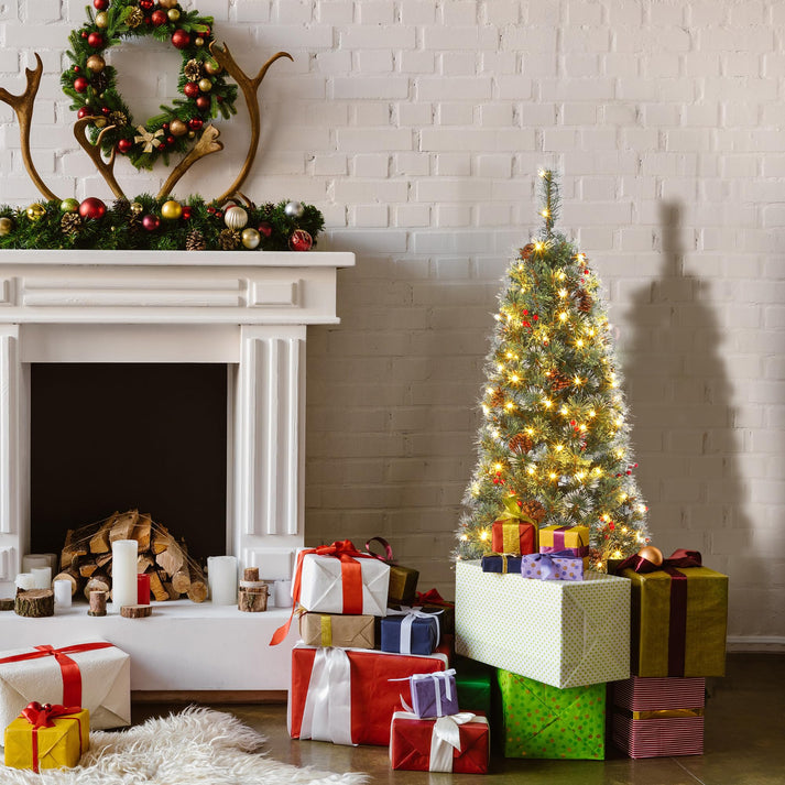 Árbol de Navidad con 108 luces LED cálidas