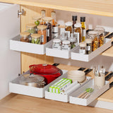 Garvee Cajones Extraíbles Estantes de Almacenamiento para Cocina Despensa Baño Blanco - Blanco