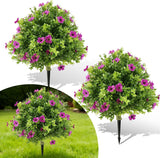 Garvee Árboles Artificiales 61cm Realistas y Duraderos para Hogar y Oficina Verde - Purple