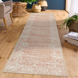 Garvee Alfombra de Jardín Moderna de 160x230 cm Lavable y Antideslizante con Estampado Floral para Sala de Estar Rosa - Rosa