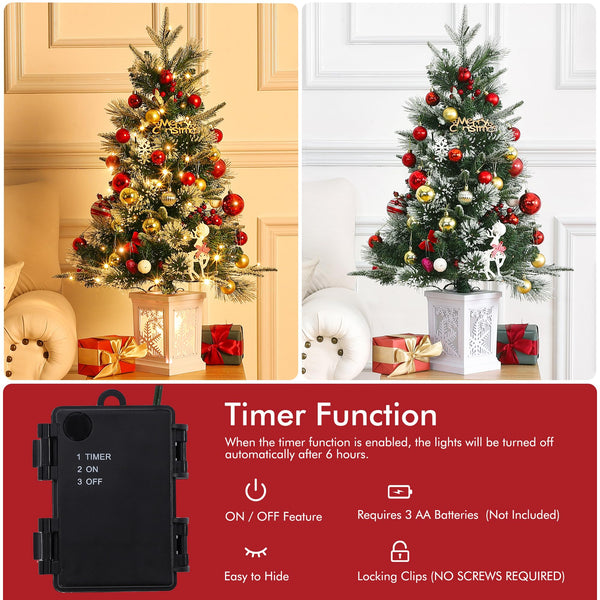 Árbol de Navidad con iluminación de larga duración