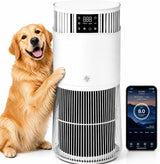 Garvee Purificador de Aire para Mascotas, Filtro HEPA H13 contra Alérgenos, Modo Sueño Ultra Silencioso, Enchufe EU - Blanco